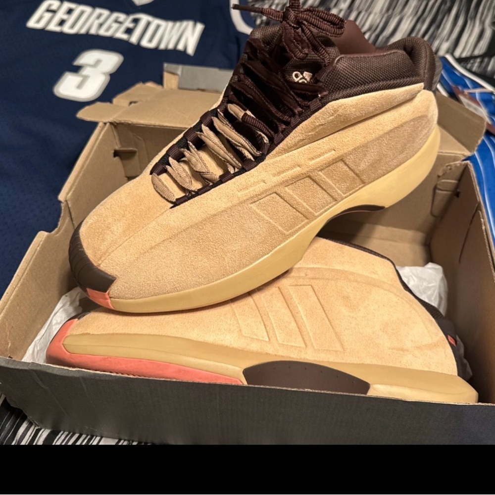 adidas Crazy 1 Basketball  Mens Beige Sneakers Athletic Shoes IF1142